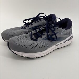 Brooks Beast 20 Shoes Men 13 Gray Blue Running Sneakers 1103271D491 Gym Training